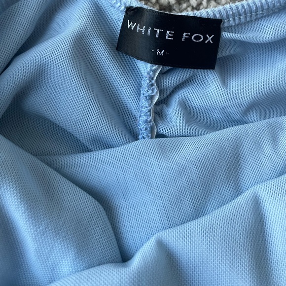 WHITE FOX BOUTIQUE- Miss You Halter Mini Dress Blue - Picture 5 of 6